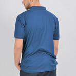 Isaiah Short Sleeve Polo Shirt // Indigo (S)