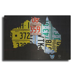 Australia License Plate Map by Design Turnpike (12"H x 16"W x 0.13"D)