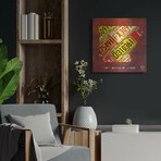 Arkansas Map by Design Turnpike (12"H x 12"W x 0.13"D)