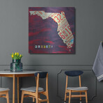 Florida License Plate by Design Turnpike (12"H x 12"W x 0.13"D)