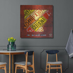 Arkansas Map by Design Turnpike (12"H x 12"W x 0.13"D)