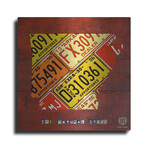 Arkansas Map by Design Turnpike (12"H x 12"W x 0.13"D)