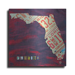 Florida License Plate by Design Turnpike (12"H x 12"W x 0.13"D)