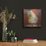 Georgia Map by Design Turnpike (12"H x 12"W x 0.13"D)