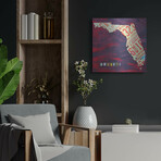 Florida License Plate by Design Turnpike (12"H x 12"W x 0.13"D)