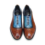 Oxford Sneaker // Croc Brown + Blue (US: 12)