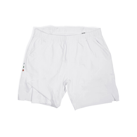 Match Shorts with Liner // White (Medium)