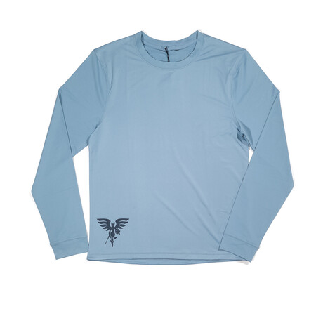 Lightweight Long Sleeve Court Tee // Faded Blue (Small)