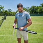 Lightweight Court Tennis Tee // Faded Blue (Small)