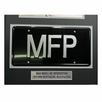 Mad Max // Mel Gibson's V8 Interceptor License Plate Collage // Framed