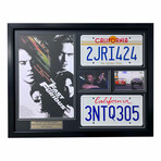 The Fast & The Furious // Paul Walker & Vin Diesel Double License Plate Collage // Framed