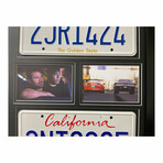 The Fast & The Furious // Paul Walker & Vin Diesel Double License Plate Collage // Framed