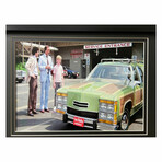 Vacation // Chevy Chase & Beverly D'Angelo // Griswold Family Car License Plate Collage // Signed + Framed