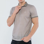 Daniel Polo Shirt Short Sleeve // Gray + White (3XL)