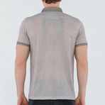 Daniel Polo Shirt Short Sleeve // Gray + White (M)