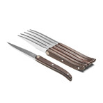 Laguiole Sens // 6-Piece Steak Knife Set // Dark Wood