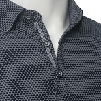 Honeycomb Navy Polo Shirts // Navy (S)