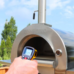 Pinnacolo Ibrido (Hybrid) Gas Wood Pizza Oven