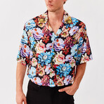 Floral Button Down Shirt // Multicolor (XL)