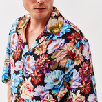 Floral Button Down Shirt // Multicolor (XL)