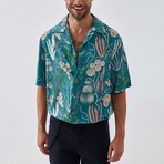 Flora Button Down Shirt // Mint (S)