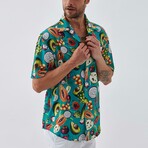 Fruit-Forward Button Down Shirt // Mint (S)