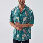 Flora Button Down Shirt // Mint (S)