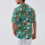 Fruit-Forward Button Down Shirt // Mint (S)