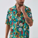 Fruit-Forward Button Down Shirt // Mint (S)
