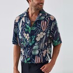 Joshua Button Down Shirt // Navy (XL)