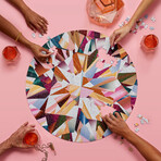 Multifaceted Round // 1000 Piece Jigsaw Puzzle