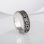 Ring with Norse Ornament // Silver (6)