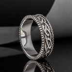 Ring with Norse Ornament // Silver (6)