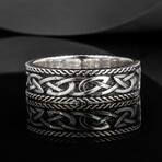 Ring with Norse Ornament // Silver (6)