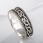 Ring with Norse Ornament // Silver (6)