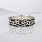 Ring with Norse Ornament // Silver (6)