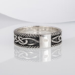 Ring with Norse Ornament // Silver (6)