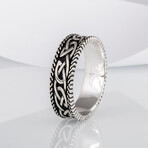 Ring with Norse Ornament // Silver (6)