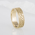14K Gold Norse Ornament Ring (6)