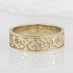 14K Gold Norse Ornament Ring (6)