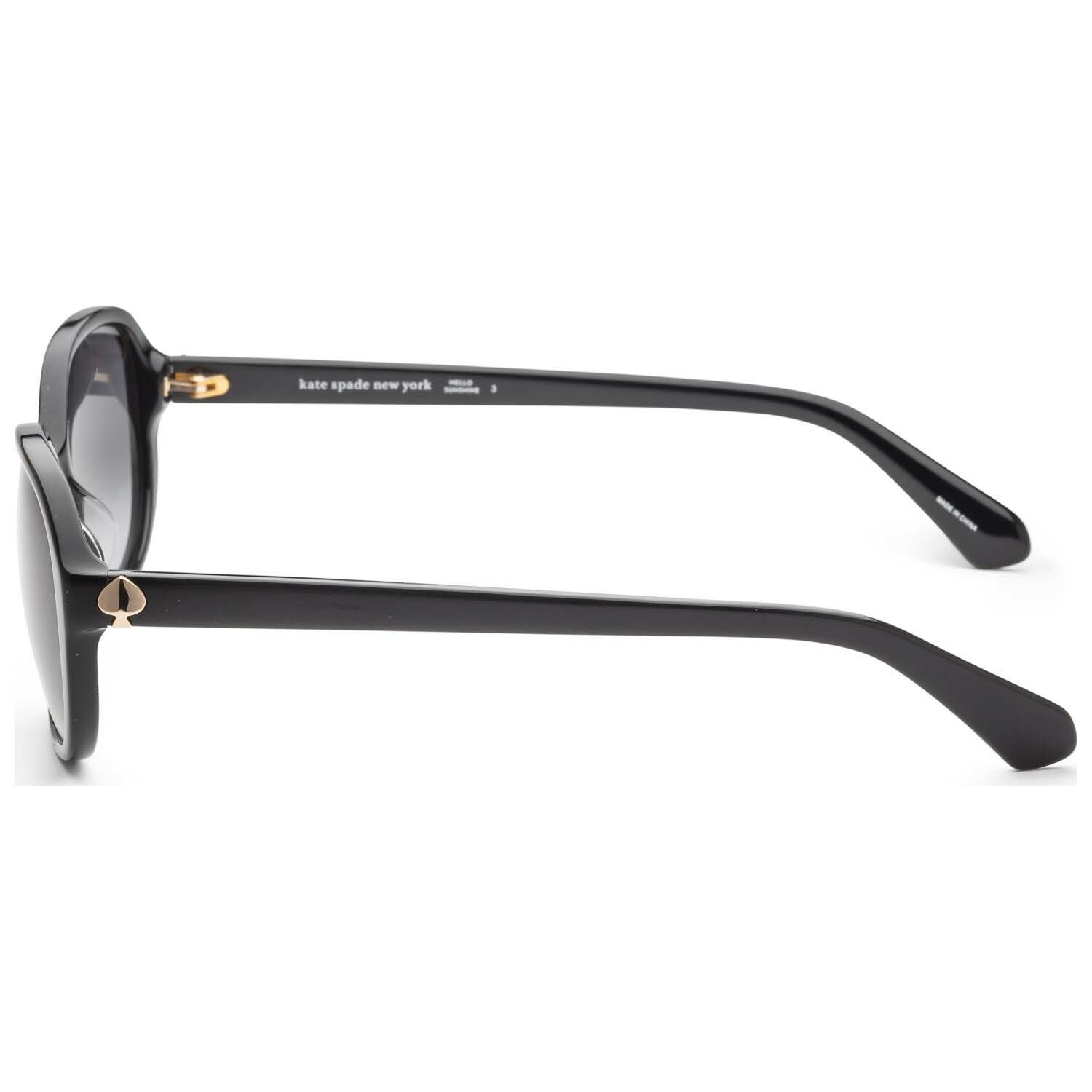 Women's Izabella Sunglasses // Black + Gray Gradient Kate Spade