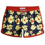 4.5" Swim Trunks // Vintage Stretch // Omelets Flower (XS)