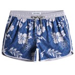 4.5" Swim Trunks // Vintage Stretch // Icy Floral (M)