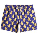 5.5" Swim Trunks // Stretch // Blue Star (L)