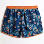 4.5" Swim Trunks // Vintage Fallen Leaves (2XL)