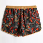 4.5" Swim Trunks // Vintage Stretch // Leopard Infested (XS)