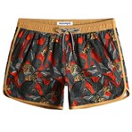 4.5" Swim Trunks // Vintage Stretch // Leopard Infested (XS)