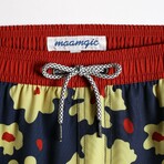 4.5" Swim Trunks // Vintage Stretch // Omelets Flower (XS)