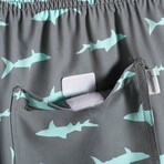 5" Swim Trunks // 4 Way Stretch // Gray Shark (M)