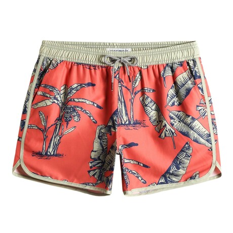 4.5" Swim Trunks // Vintage Banana Leaves (XS)